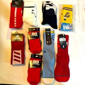 NWT Nike , Adidas , Under Armour , Stance Basketball Socks